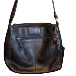 Vintage Rolfs Cowhide Leather Black Shoulder Purse